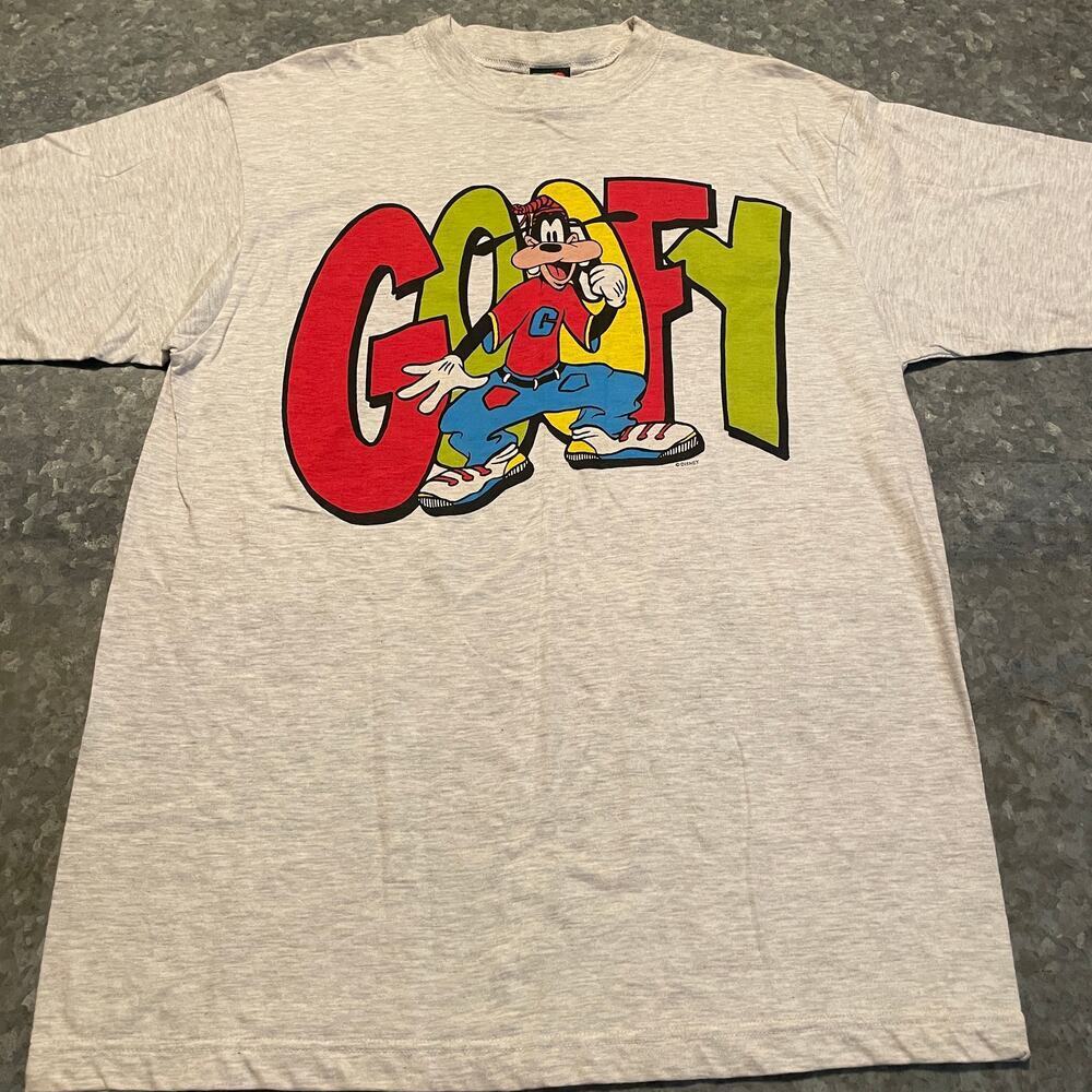 Vintage Goofy Mickey Unlimited Disney Shirt Mens Large Criss Cross Hip Hop 90s